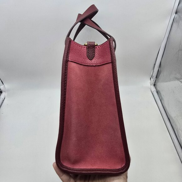 Coach Field Tote 22 Colorblock with Coach Badge Rouge Multi - Picture 4 of 8